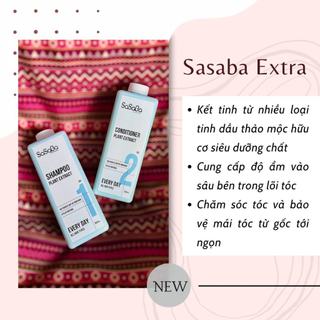 CẶP DẦU GỘI XẢ SASABA PLUS TRÒN VÀ EXTRA VUÔNG 500ml - 800ml