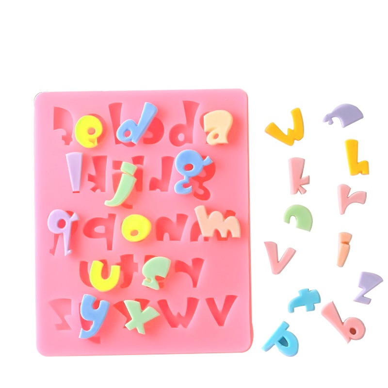 Khuôn chữ cái mã CS07 khuôn silicon chữ cái làm socola