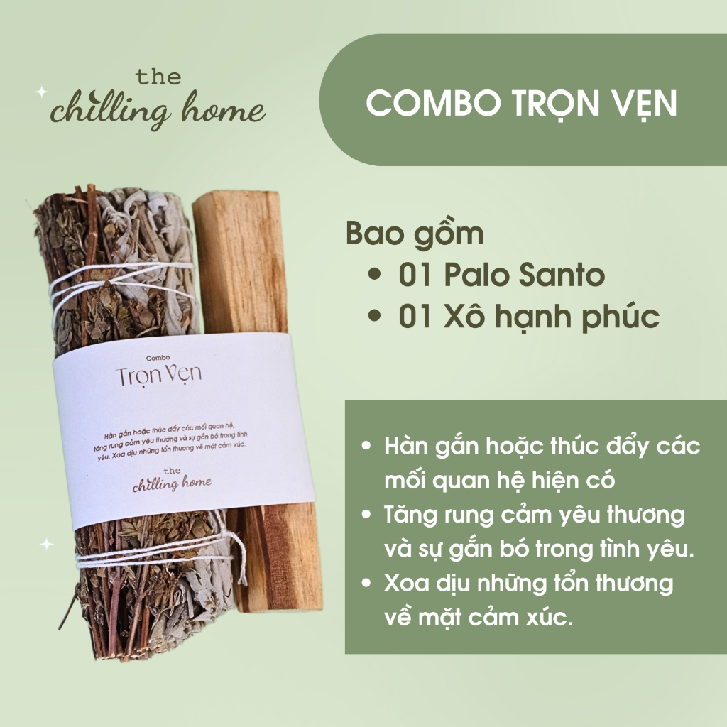 Combo Trọn Vẹn (Xô Hạnh Phúc & Gỗ Trắc Xanh)