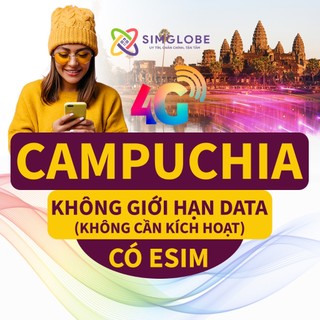 [BẢO HÀNH 1 ĐỔI 1] SIM DU LỊCH CAMPUCHIA 3-30 NGÀY - KHÔNG GIỚI HẠN - KHÔNG CẦN KÍCH HOẠT - CÓ ESIM