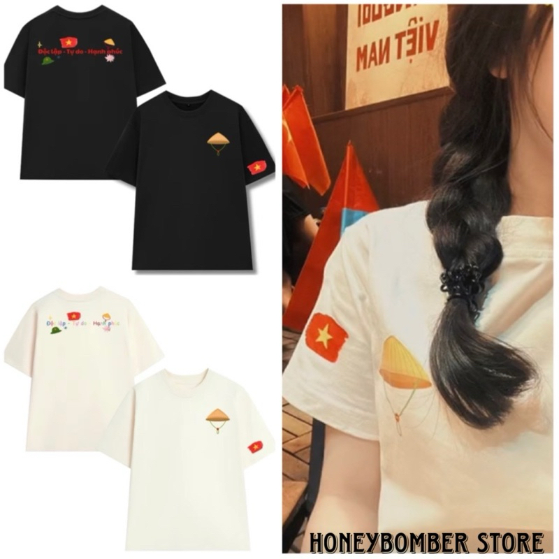 Áo Thun ĐỘC LẬP TỰ DO HẠNH PHÚC [FREESHIP]🌸Áo Nữ Baby tee Fom Rộng Unisex Cotton Co Dãn🌸