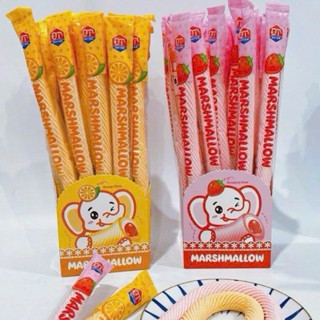  Giá sỉ 30 thanh kẹo dẻo xoắn Marshmallow bông voi có nhân đồ ăn vặt cổng trường hot hít siêu ngon 