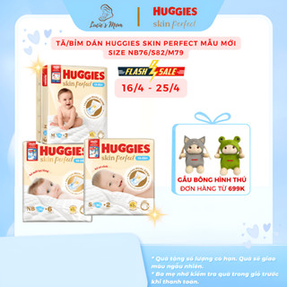 Tã/Bỉm Dán Huggies SkinPerfect/NatureMade Mẫu Mới Đủ Size NB/S/M/L Cho Bé - Lucie's Mom