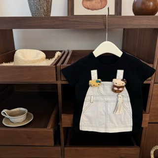 Váy Suông Đình Giả Quần Yếm Kitty Cho Bé Gái 1-8 Tuổi MINTSCLOSET Quảng Châu - GV0284