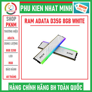 RAM desktop Adata XPG SPECTRIX D35G (1 x 8GB) DDR4 3200MHz WHITE hàng mới 100% chính hãng bảo hành 36 tháng