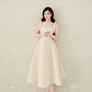 Kami Dress | Váy tiệc nữ thiết kế cup taffta hàn cao cấp H.I.U Fashion | đầm dáng dài tiêu thư sang trọng HIU design