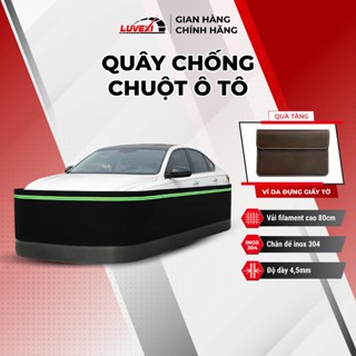 Quây chống chuột Ô Tô Luvexi dày 4.5 mm phủ quanh thân xe đế Inox 304 dải phản quang chống nước