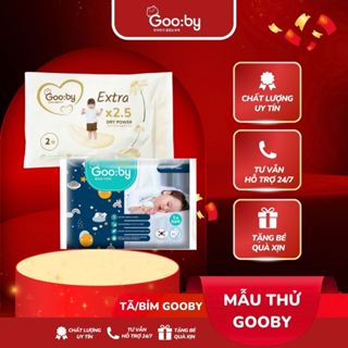 Bỉm mẫu dùng thử Tã/bỉm Gooby Premium, Gooby Extra Siêu mềm mại, siêu thấm hút, an toàn size M/L/XL  cho bé 6- 24kg