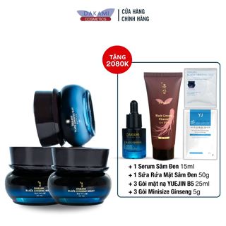 [MUA 3 TẶNG 8] Combo Dưỡng Da Ngày Đêm Dakami Sâm Đen - Kem dưỡng da Hàn Quốc hỗ trợ làm mờ nếp nhăn, ngăn ngừa lão