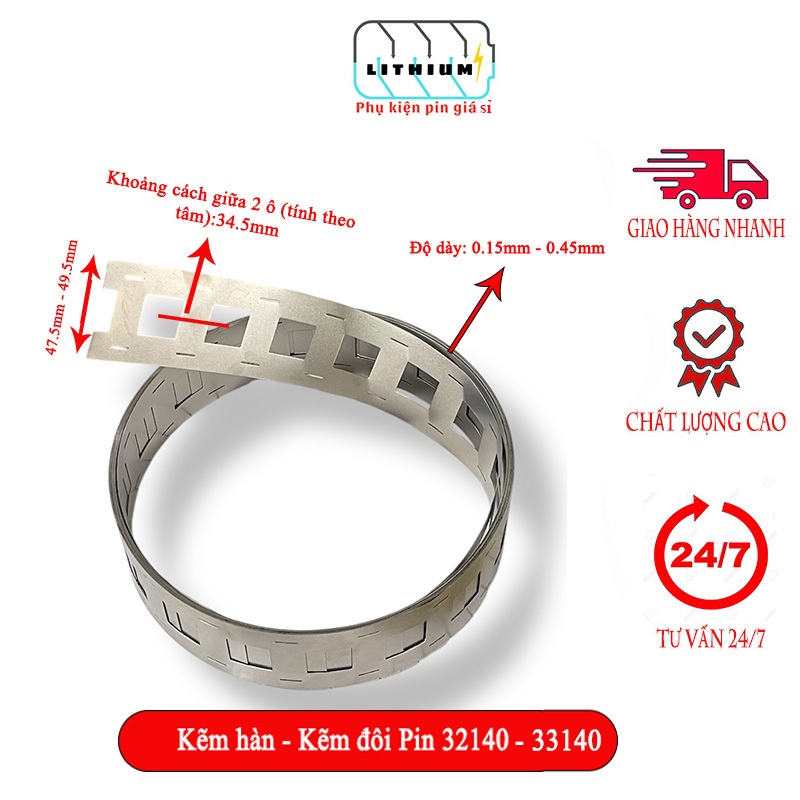 Kẽm Hàn - Kẽm Đôi Dùng Cho 32140 - 33140, độ dày 0.25mm - 0.30mm