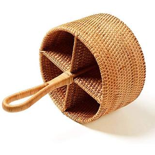 Giỏ Mây Nhiều Ngăn KINGBAMBOO Đựng Đũa, Bút, Đồ Dùng, Trang Trí Nhà Cửa