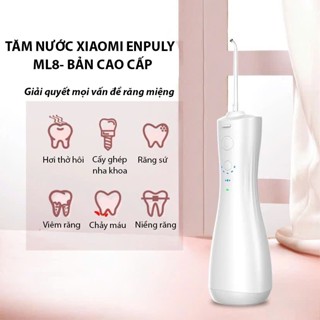  Máy Tăm Nước XiaomiEnpuly ML8 pin 30 ngày chống nước IPX7 bình chứa nước lớn 250ML áp suất nước 140PSI 2 vòi 