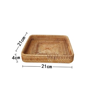 Khay Mây Đựng Đồ 3 Món, Decor Mây Tre Đan KING BAMBOO