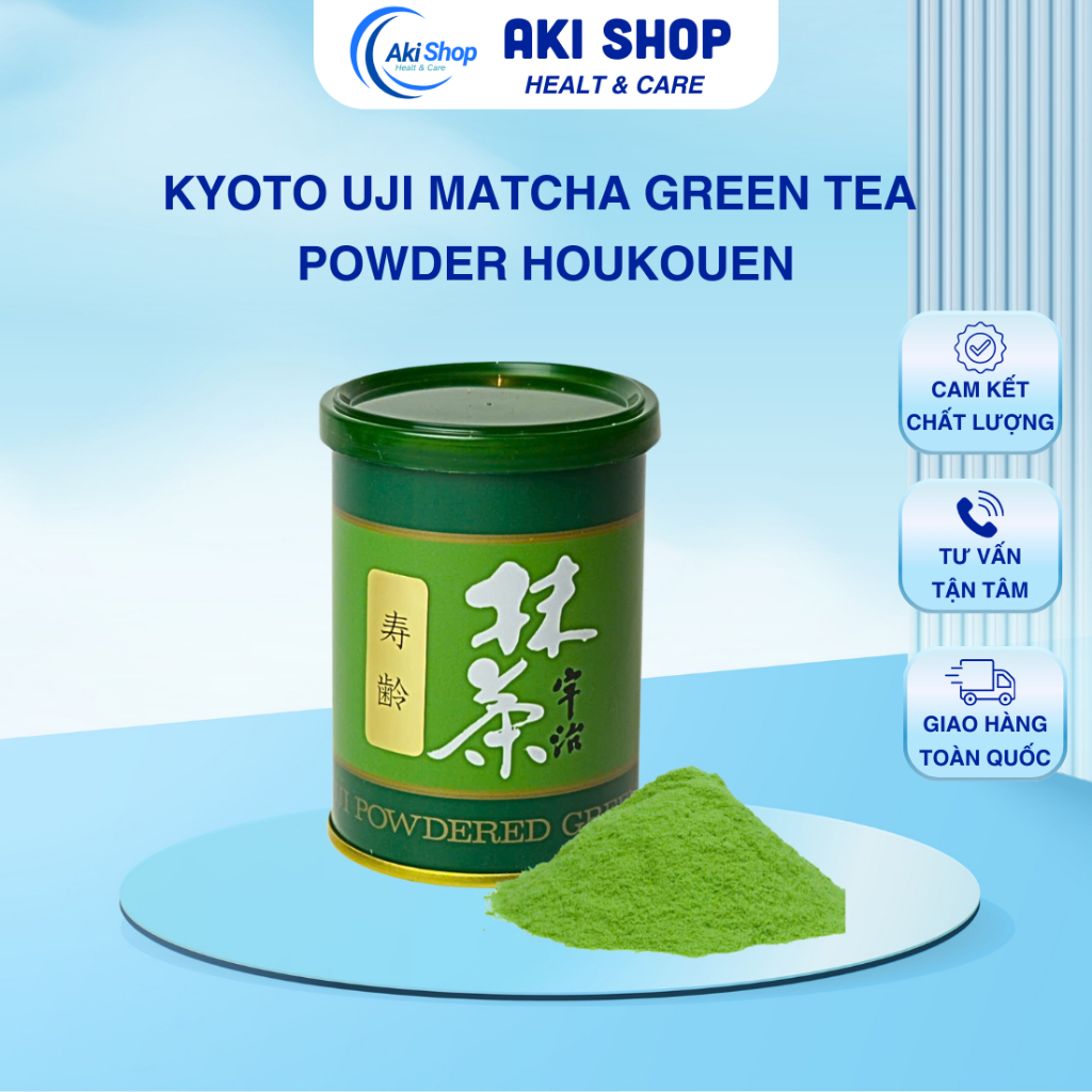 Kyoto Uji Matcha Green Tea Powder Houkouen |Aki Shop Healt & Care