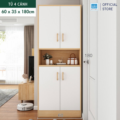[Giao lắp tại TP.HCM] Tủ Để Giày, Để Đồ Cỡ Lớn Đa Năng Thương Hiệu SIB Decor Phù Hợp Đặt Tại Lối Vào Phòng Khách KG19