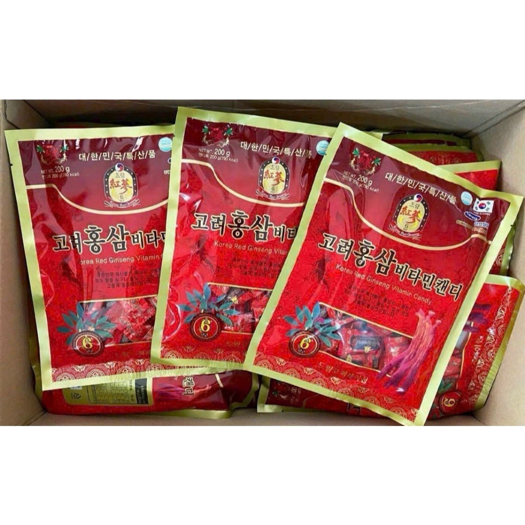 Combo 5 Gói Kẹo Sâm Hàn Quốc 200gram