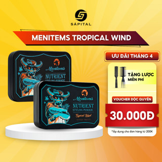Sáp Vuốt tóc Menitems Tropical Wind 50/100G | Sáp dưỡng tạo kiểu tự nhiên - Hương nước hoa lôi cuốn