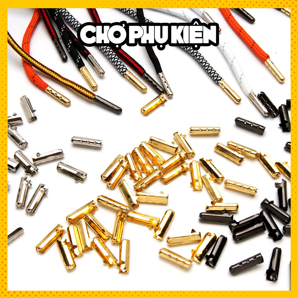 Đầu bọc dây giày bằng kim loại nhiều màu - Phụ kiện giày