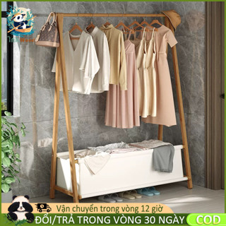 【Bảo hành trọn đời Kệ Treo Quần Áo Có thể gập lại chất liệu cây tre cao cấp Móc Treo Gia Đình, Giá Treo Đa Năng Bằng