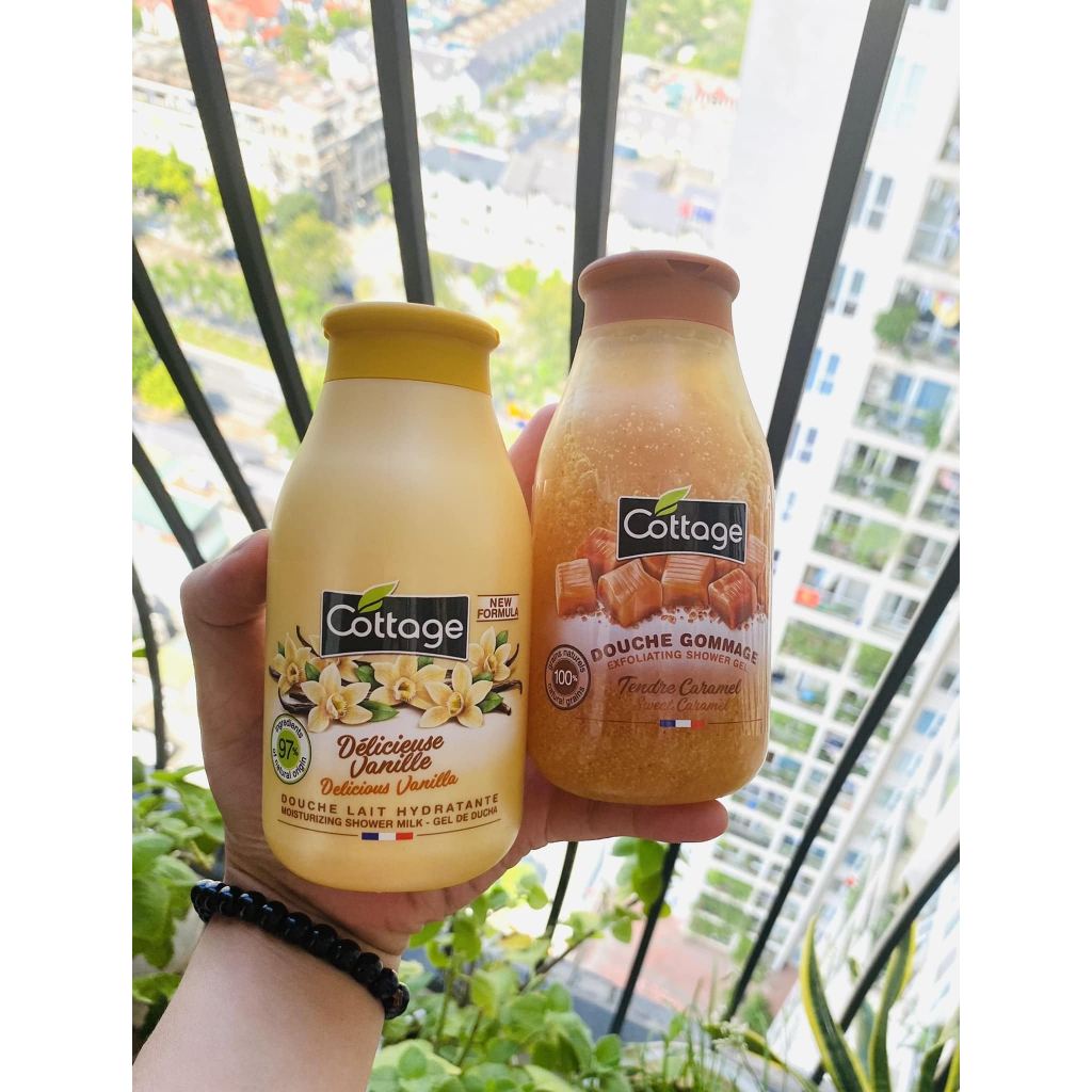 Chai sữa tắm Cottage Pháp mini 250ml hương bất kỳ hàng tách set