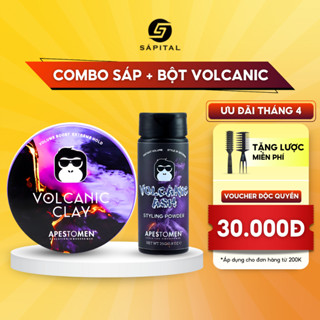 Combo Volcanic Clay & Bột Tạo Phồng Tóc Volcanic Ash Styling Powder | Hỗ trợ kiểm soát dầu thừa