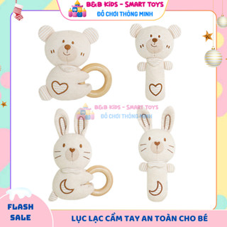 Đồ chơi lục lạc cầm tay xúc xắc có chuông Kakiblin cực xinh xắn và an toàn cho bé