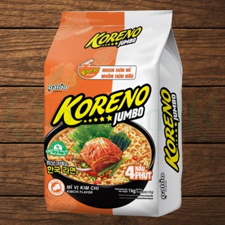 Lốc - Mì cay Jumbo Koreno Vị Kim Chi Block 10 gói (10 gói x 100gr)