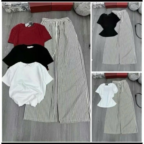 Sét bộ áo thun zip kèm quần  chất kate siêu xinh phong cách Hàn Quốc M9999