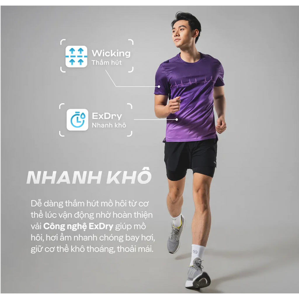 [TẶNG COMBO 2 TẤT]Set đồ chạy bộ Áo Thun Nam thể thao Graphic và Quần short Maxcool thoáng khí Coolmate | BigBuy360 - bigbuy360.vn