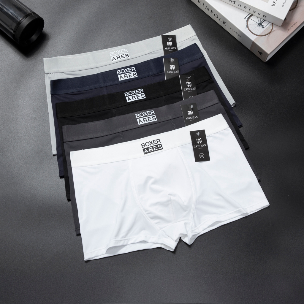Quần lót nam Kelvin Man nhiều màu chất thun lạnh mềm mịn siêu mát, thấm hút mồ hôi - Mẫu BOXER ARES
