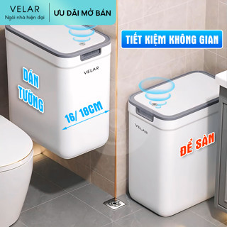 Thùng rác treo tường Velar để phòng tắm hộ gia đình thùng rác để sàn phòng khách phòng bếp - VELAR22