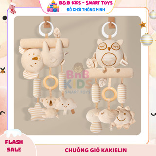 Đồ chơi chuông gió leng keng treo nôi cũi xe đẩy xe ôtô vải cotton xinh xắn an toàn cho bé
