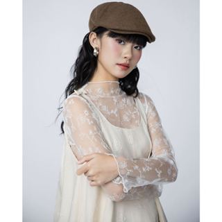 Áo kiểu ren hoa tay dài xuyên thấu THE C.I.U -  Zuma Top