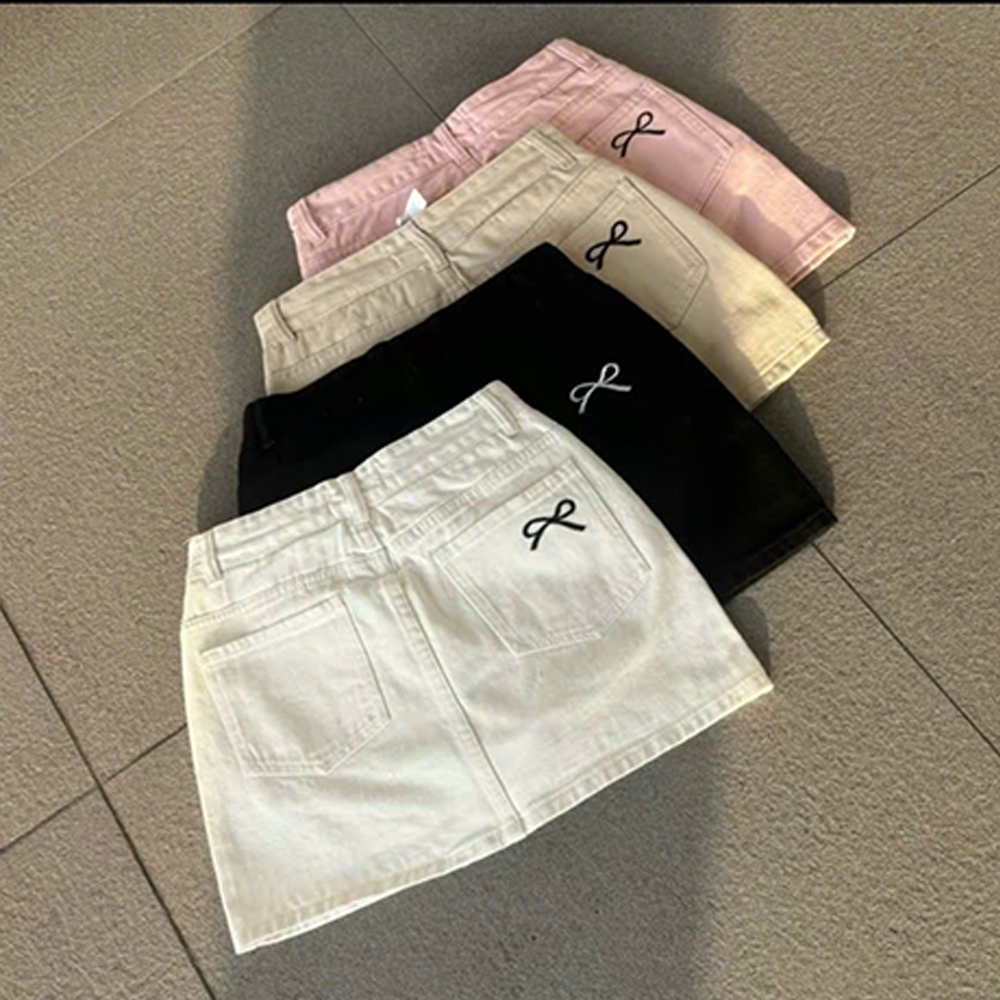 Chân Váy Jean Nữ Dáng Ngắn Chữ A Cạp Cao Thiết Kế Viền Túi Kiểu 4 Màu Tôn Dáng Dễ Phối Đồ | BigBuy360 - bigbuy360.vn