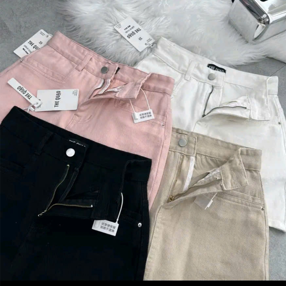 Chân Váy Jean Nữ Dáng Ngắn Chữ A Cạp Cao Thiết Kế Viền Túi Kiểu 4 Màu Tôn Dáng Dễ Phối Đồ | BigBuy360 - bigbuy360.vn