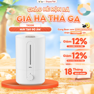 Máy Phun Sương Tạo Ẩm Bear 5L Công Suất 350ml/h Phun Sương 2 Chế Độ Ống Dẫn Khí Tăng Áp Độ Cao Bộ Lọc Ion Bạc SB-TA50M