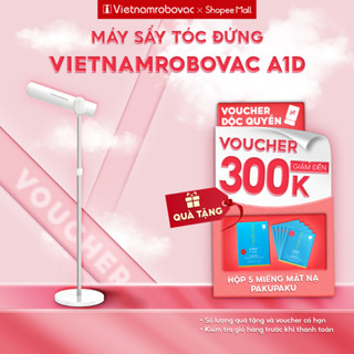 Máy Sấy Tóc Tự Động Dạng Đứng Vietnamrobovac A1D - Chăm Sóc Tóc Mềm Mại Bằng Ion Âm - Điều Chỉnh Góc 180 Độ