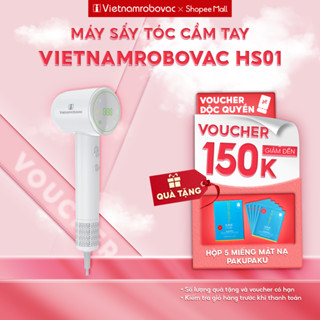 Máy Sấy Tóc Đa Năng Ion Âm HS01 Vietnamrobovac Digital High - Chế Độ Sấy Trẻ Em - Hàng Chính Hãng