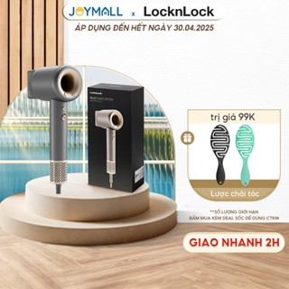 Máy sấy tóc ion âm LocknLock BLDC Hair Dryer ENA316GRY 1900W, Hàng chính hãng, đầu sấy từ 360 độ - JoyMall