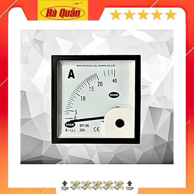 Đồng hồ đo Ampe 20A 96x96