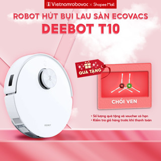 Robot hút bụi lau nhà Ecovacs Deebot T10_Công nghệ lau rung _Hàng chính hãng_Bản Quốc tế