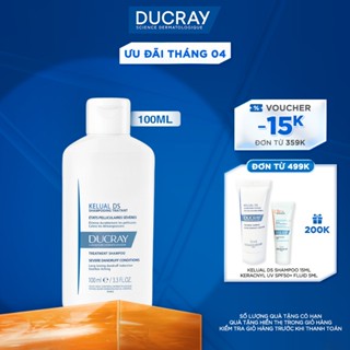 Dầu gội sạch gàu Ducray KELUAL DS Shampoo 100ml giúp giảm ngứa da đầu và ngăn gàu tái phát