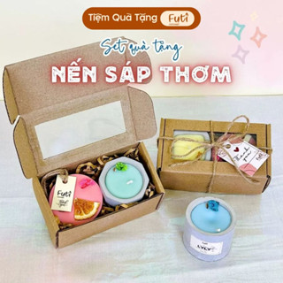 Hộp Quà Nến Thơm Và Sáp Thơm, Set Quà Dễ Thương Tặng Bạn Bè, Người Yêu