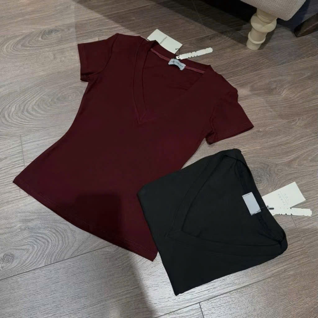Áo Thun Nữ Bigsize 55–90kg Cổ Tim/Cổ Tròn Tay Ngắn Chất Borip Lụa Co Giãn Mềm Mại AT9006 – 2KJeans | BigBuy360 - bigbuy360.vn
