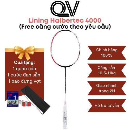 Vợt cầu lông Lining Halbertec 4000 chính hãng Quốc Việt Badminton công thủ toàn diện, phù hợp người 