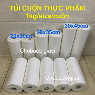  {1cuộn kg size} Túi cuộn thực phẩm túi đựng thực phẩm hàng đẹp chắc chắn túi cuộn xé đựng rau củ quả  SP y hình ..... 