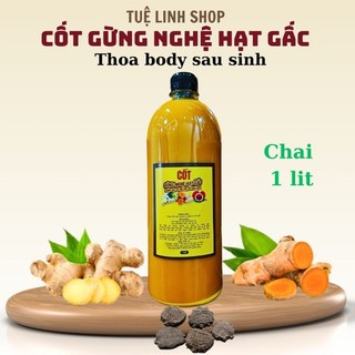  Cốt gừng nghệ hạt gấc hạ thổ dùng sau sinh chai 1 lit 