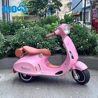 Xe máy điện cho bé Vespa XW02, XW03 cho bé đủ màu tặng kèm sạc_Bibookids