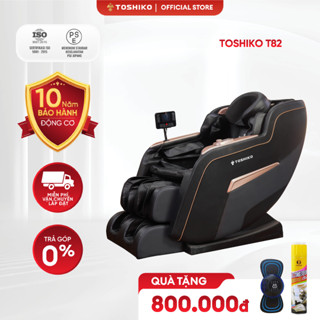 Ghế massage trị liệu toàn thân Toshiko T82 mới công nghệ con lăn 3D cao cấp