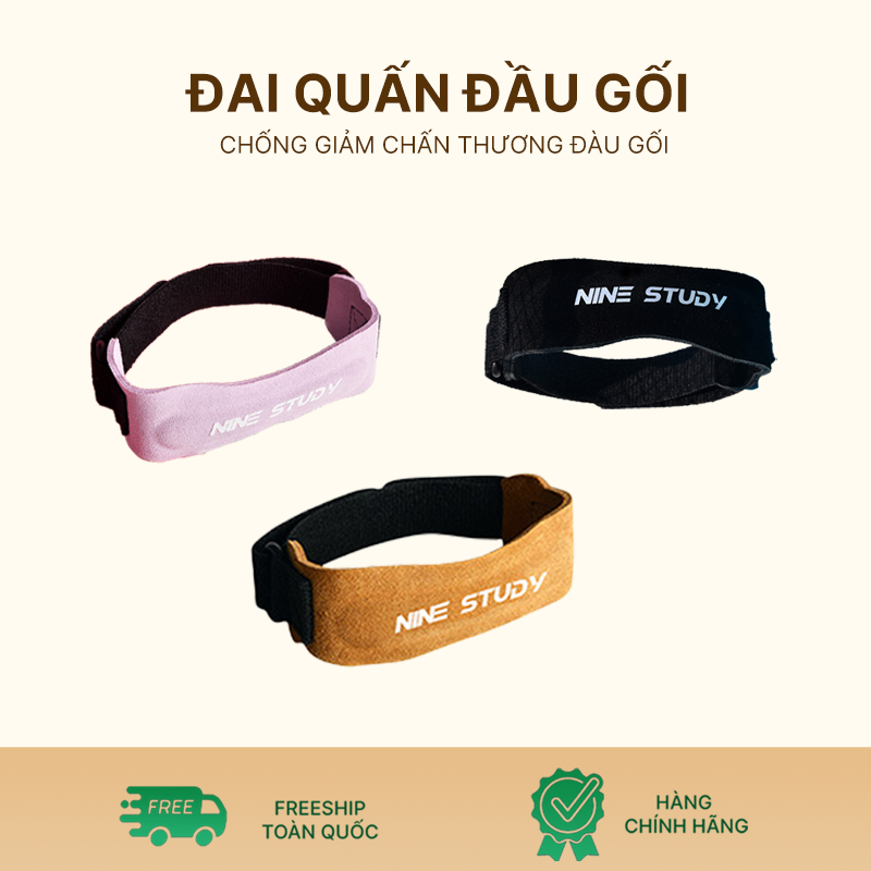 Đai Bảo Vệ Đầu Gối Điều Chỉnh Chơi Thể Thao - Đai Quấn Đầu Gối Nine Study